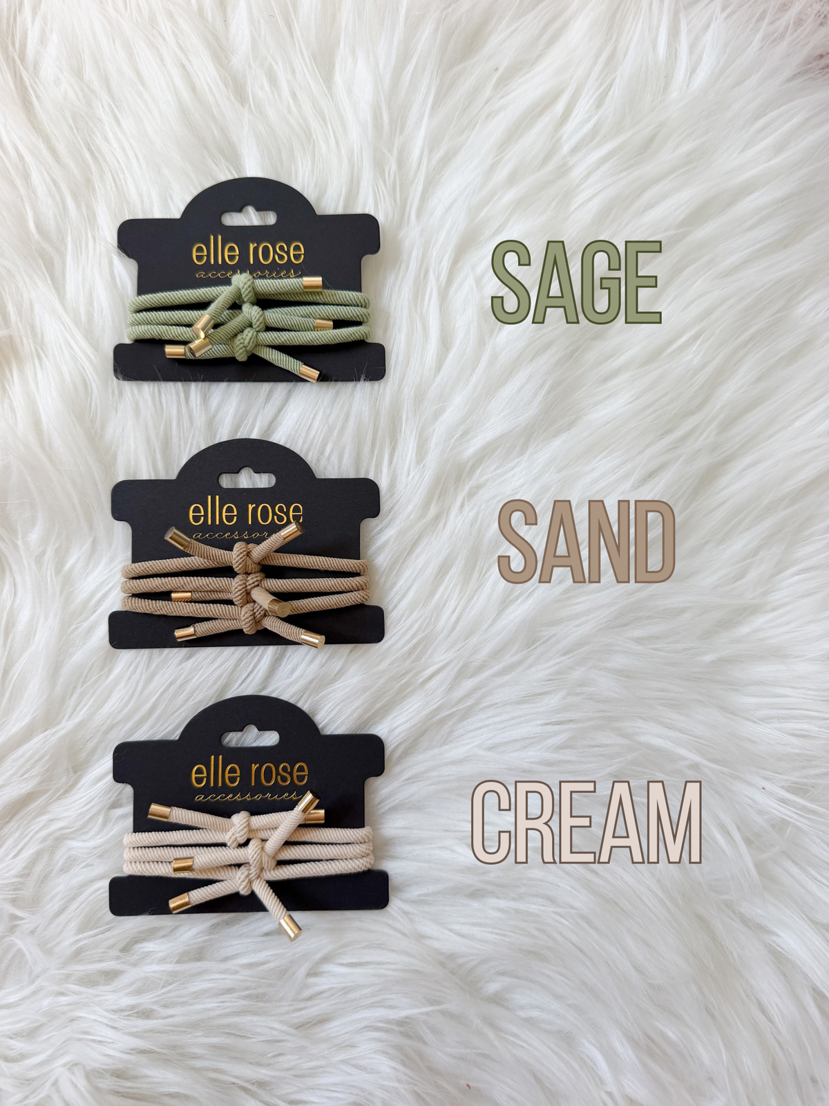 Fall / Winter Hair Tie Trios