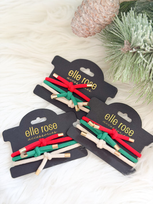 Christmas Hair Tie Trio